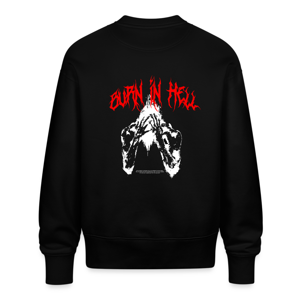 BURN IN HELL HOODIE - black