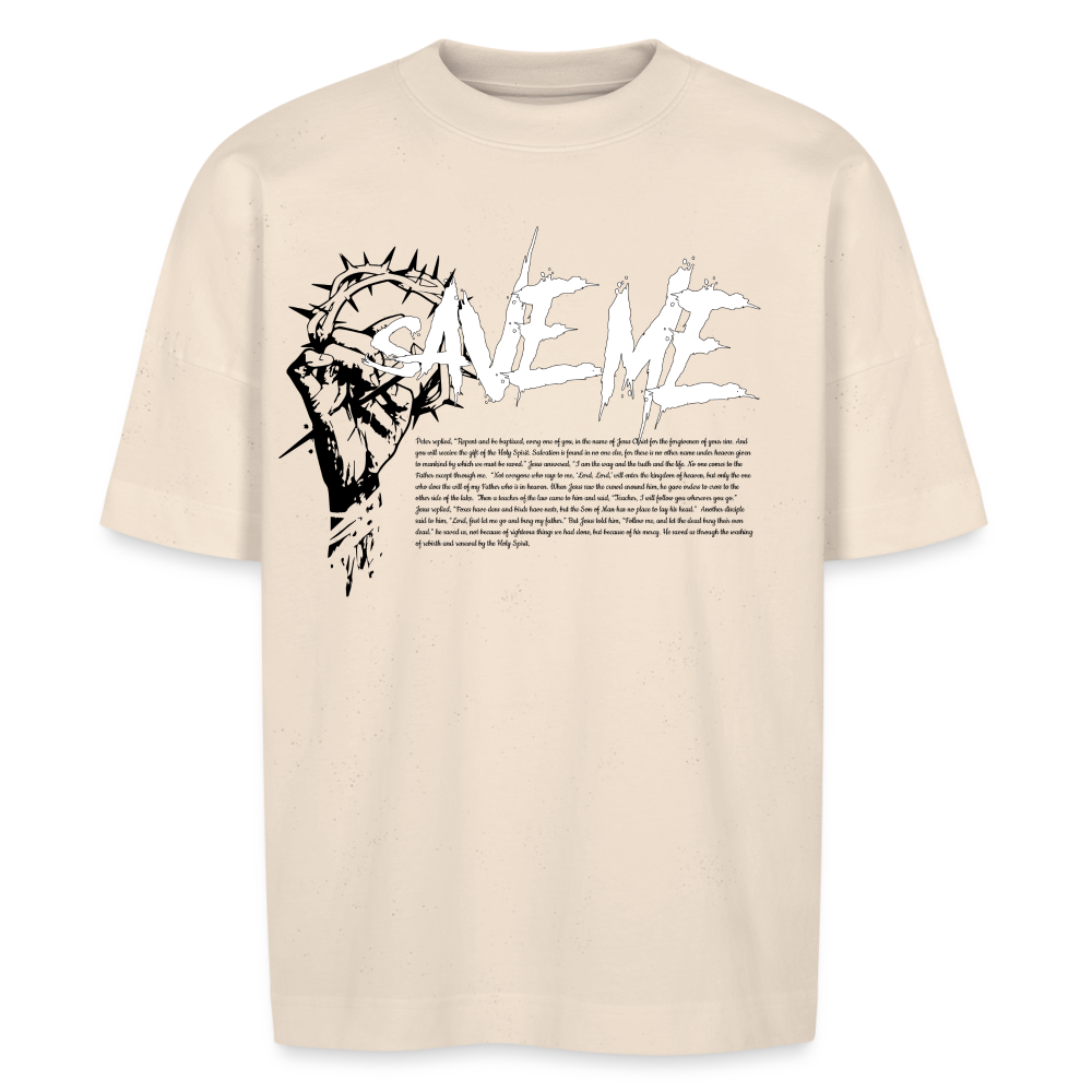 SAVE ME TEE - natural raw