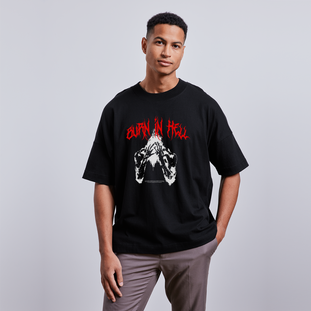 BURN IN HELL TEE - black