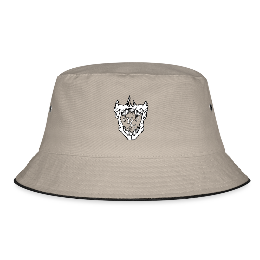 BUCKET HAT - khaki/black